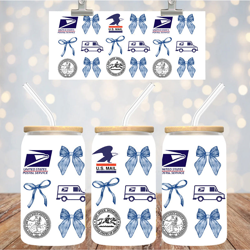 16 oz Uv Dtf Cup Wrap Post office 1127