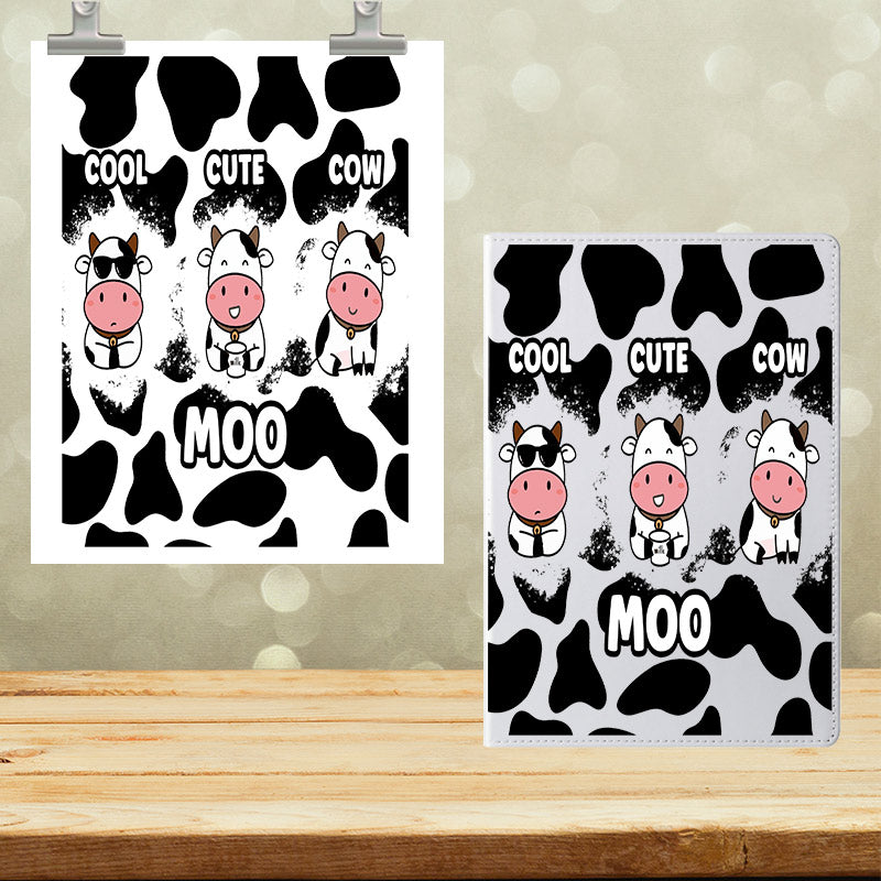 A5 Notebook UVDTF Wrap Cool Cute Cow 7065