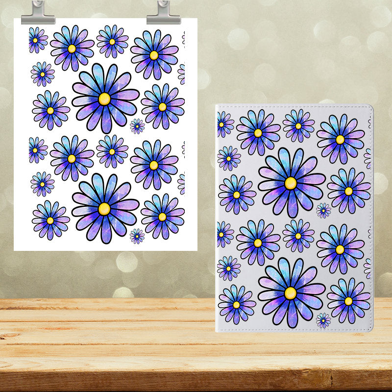 A5 Notebook UVDTF Wrap Flowers 7000