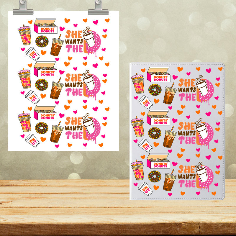 A5 Notebook UVDTF Wrap She wants the D 7009