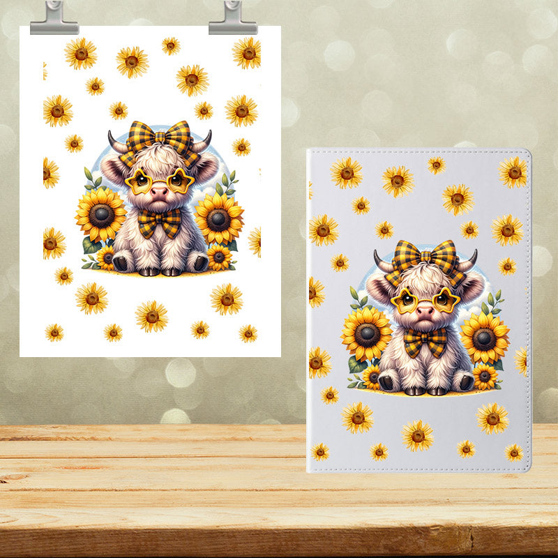 A5 Notebook UVDTF Wrap Cute Cow 7006