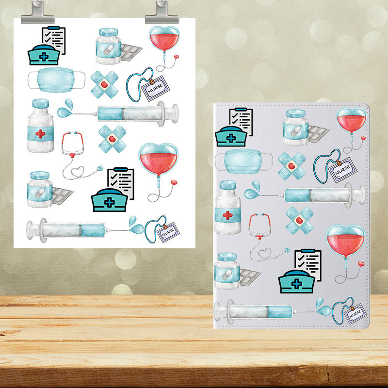 A5 Notebook UVDTF Wrap Nurse 7038
