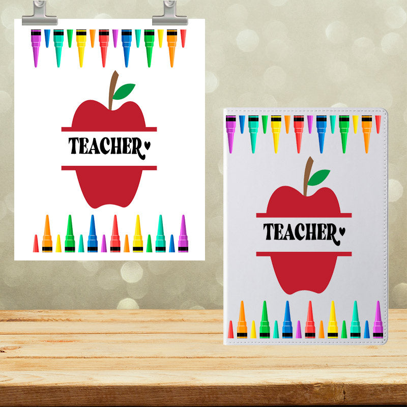 A5 Notebook UVDTF Wrap Teacher 7017
