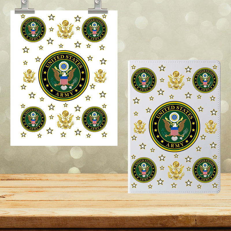 A5 Notebook UVDTF Wrap Army 7152