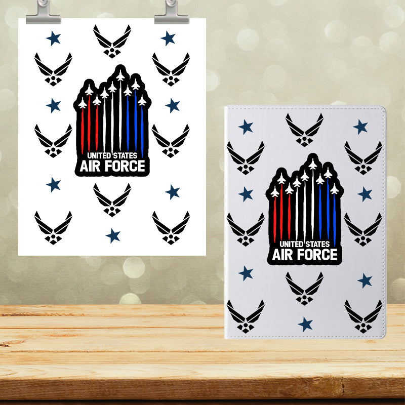 A5 Notebook UVDTF Wrap Air Force 7146