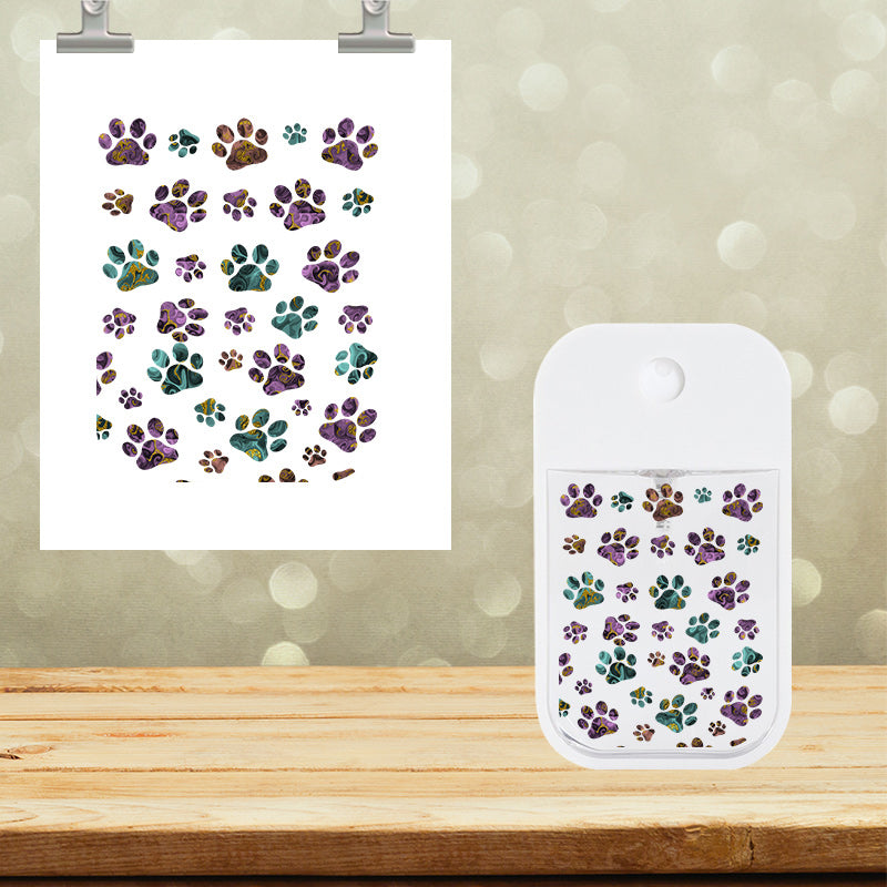 UVDTF 2x2.5 Spray Bottle Dog Paws 10012