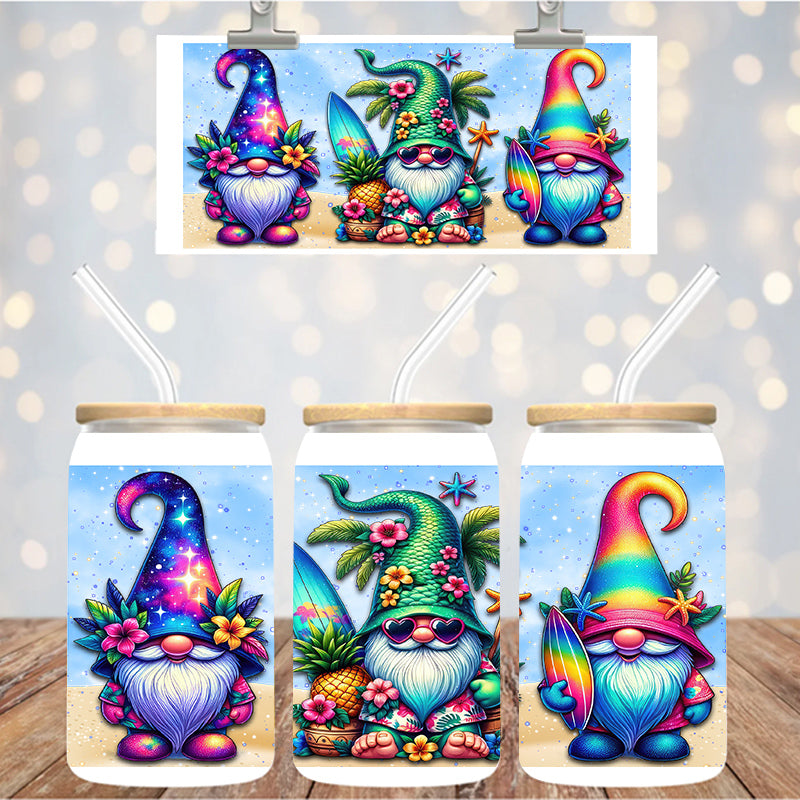 16 oz Uv Dtf Cup Wrap Gnomes 1304