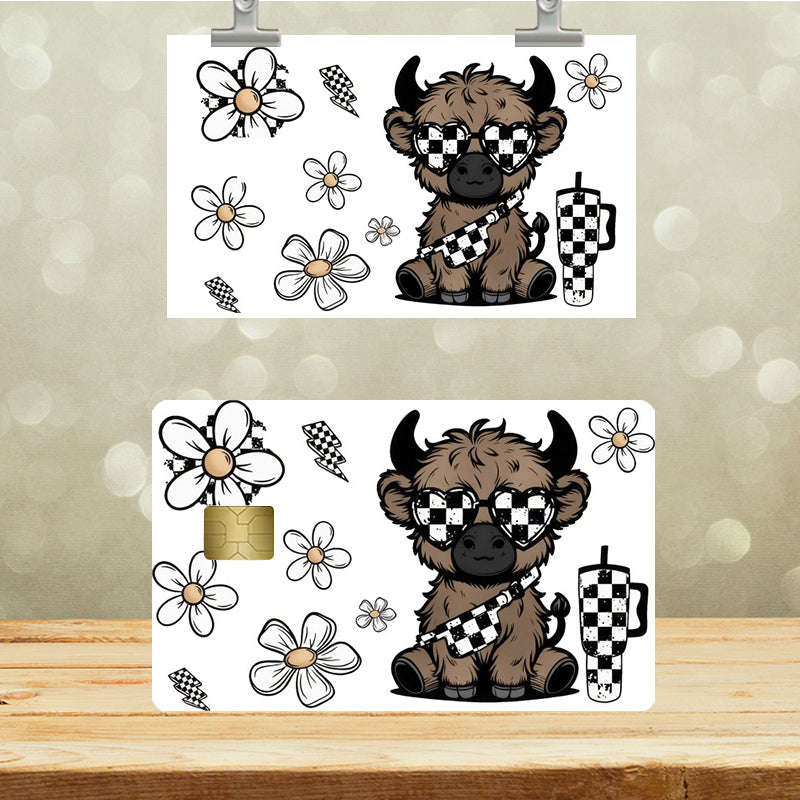 UVDTF Credit Card Skin Cute Cow 5055