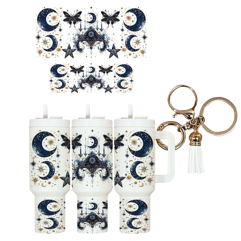 UVDTF Mini Tumbler Wrap Moon Stars Galaxy 4039