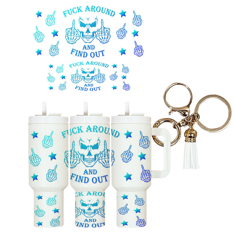 UVDTF Mini Tumbler Wrap F Around and Find Out 4023