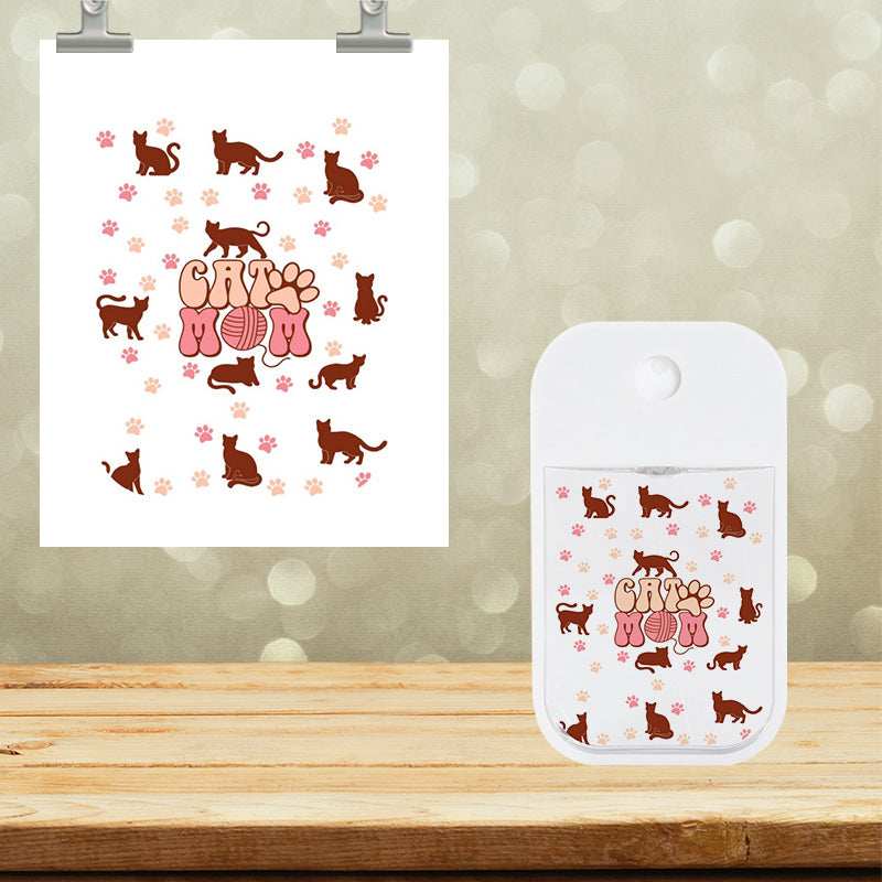 UVDTF 2x2.5 Spray Bottle Cat Mom 10002