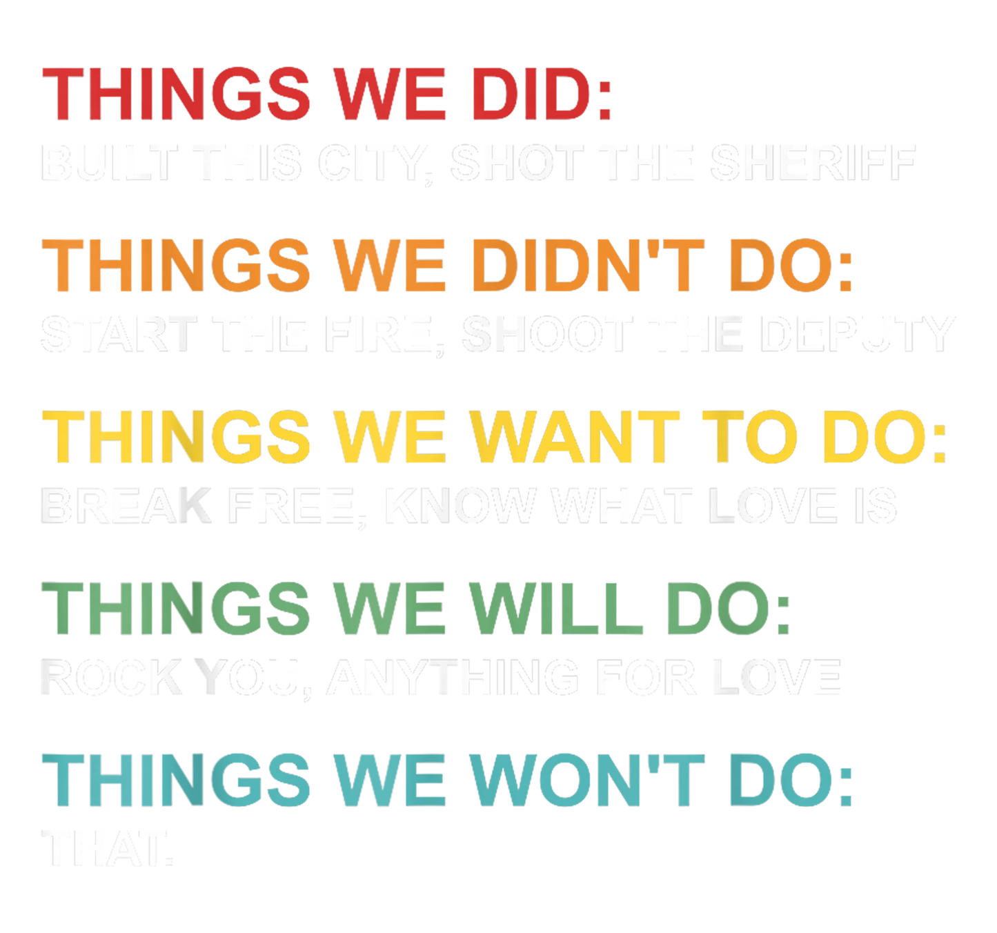 11" DTF Print Ready to Press Things We Did: 266
