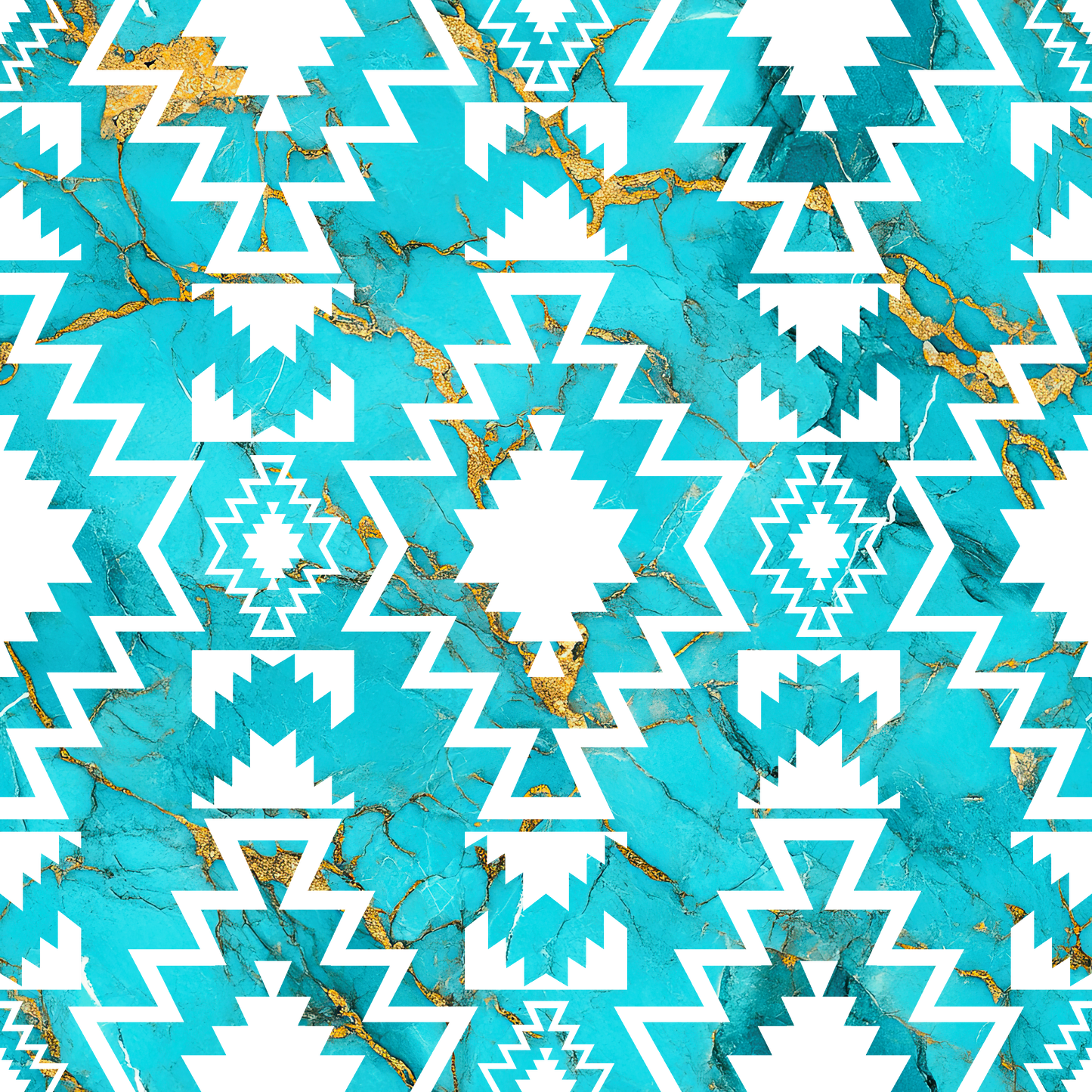 UVDTF 9.5 x 8.5 Element Sheet Turquoise Aztec 6046