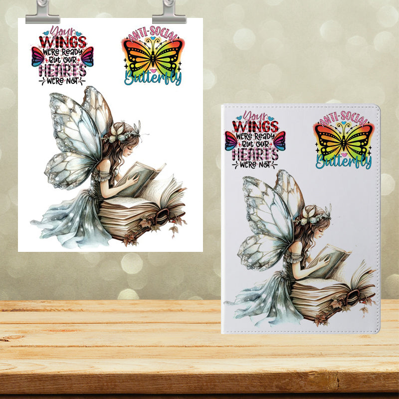 A5 Notebook UVDTF Wrap Antisocial Butterfly 7100