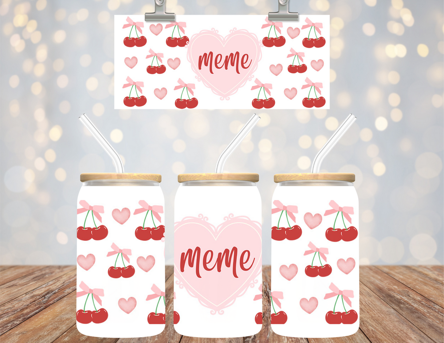 UV DTF 16 oz Cup Wrap MEME 511