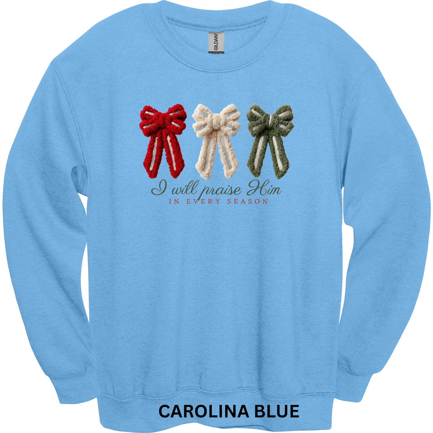 Crewneck Sweatshirt I will praise him in every season 479