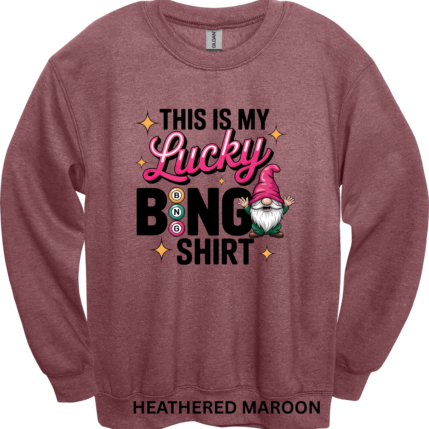 Crewneck Sweatshirt Lucky Bingo Shirt 484