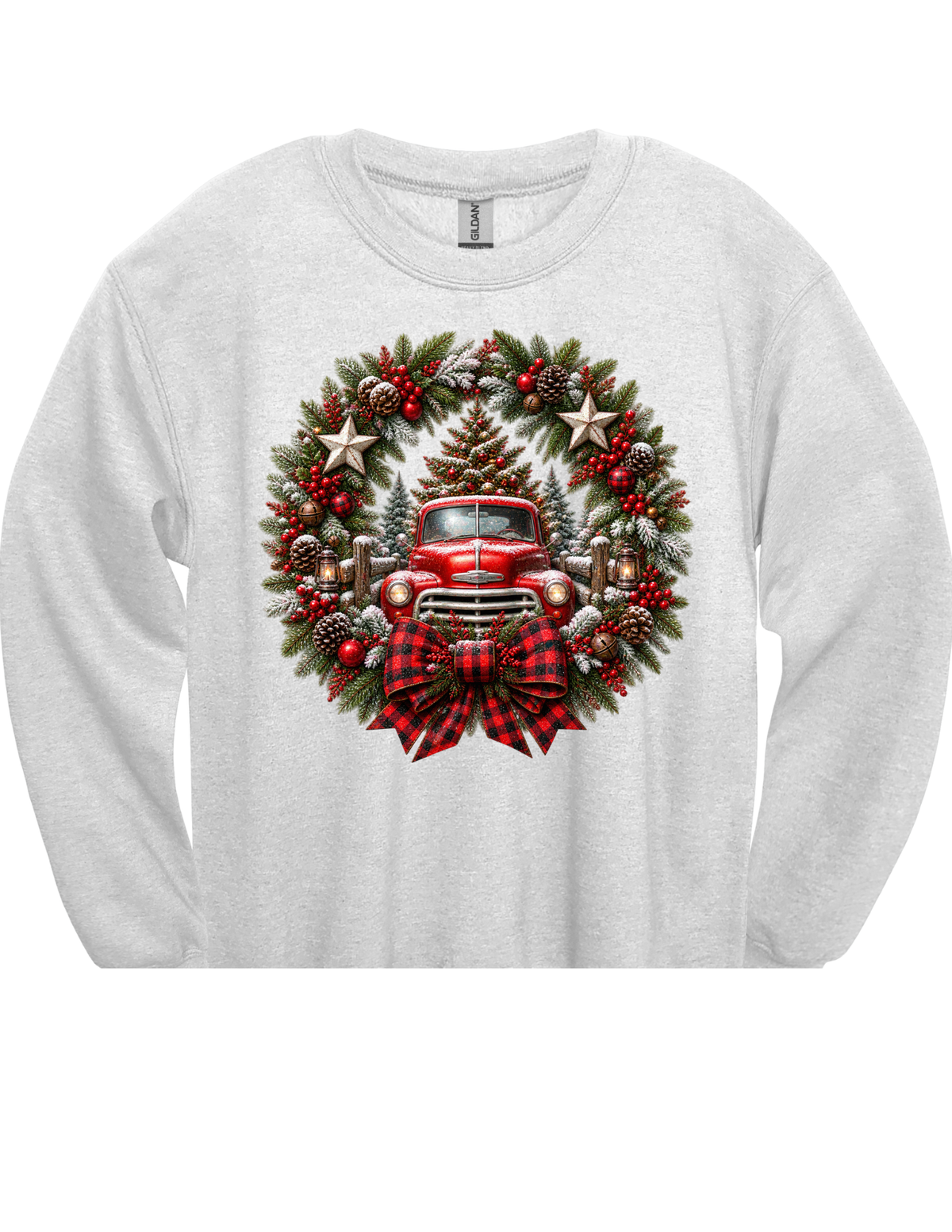 Christmas Penguin Wreath DTF Transfer & Apparel