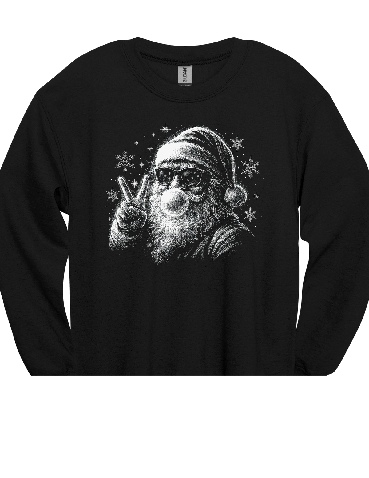 Cool Santa Bubblegum DTF Transfer & Apparel