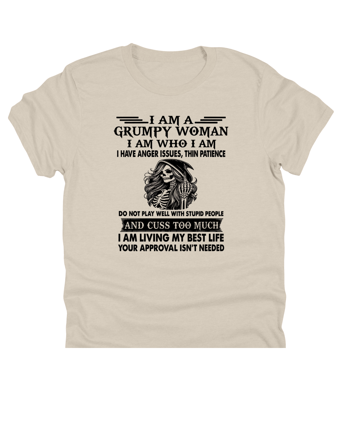 Grumpy Woman DTF Transfer & Apparel