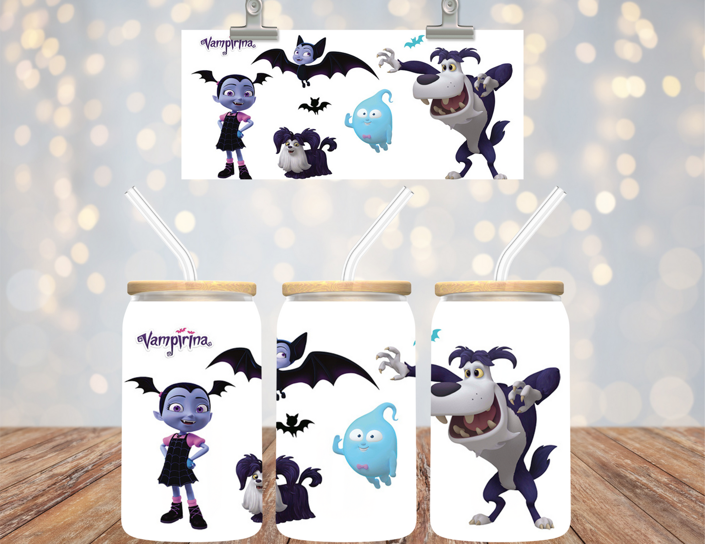 UVDTF 16 oz Cup Wrap Vampire Friends 6148