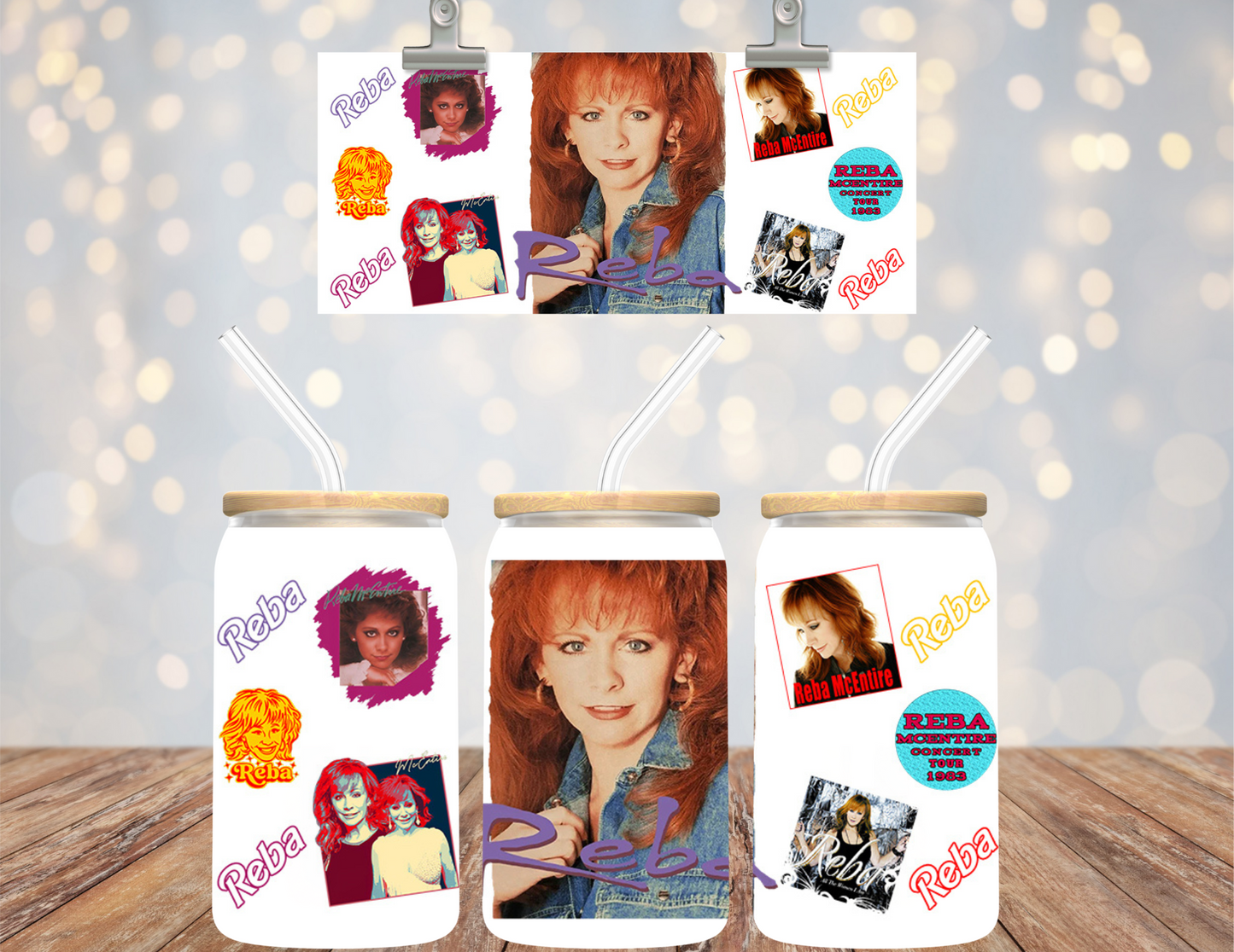 UVDTF 16 oz Cup Wrap Country Music Star 6162