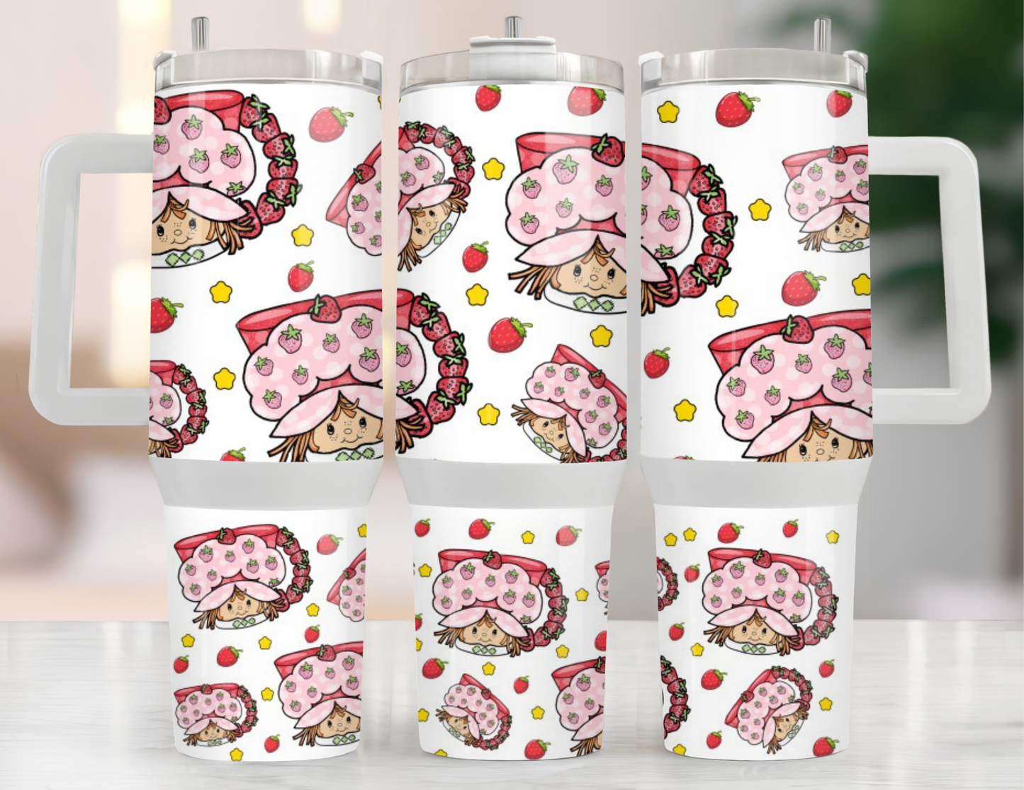 UVDTF 40 oz Cup Wrap Strawberry Girl 3042