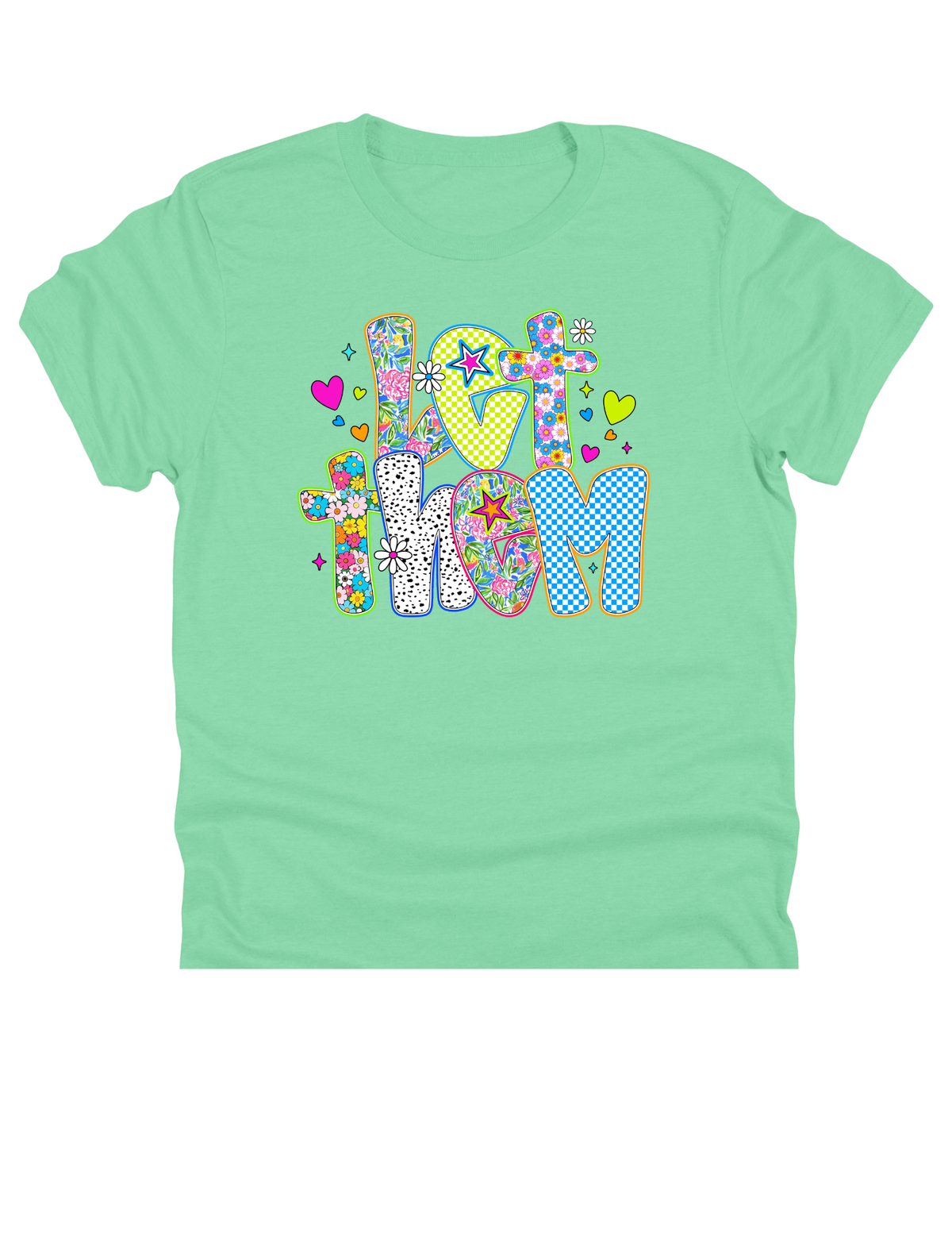 11" DTF Ready to Press - Let Them Colorful Retro Typography | 0045