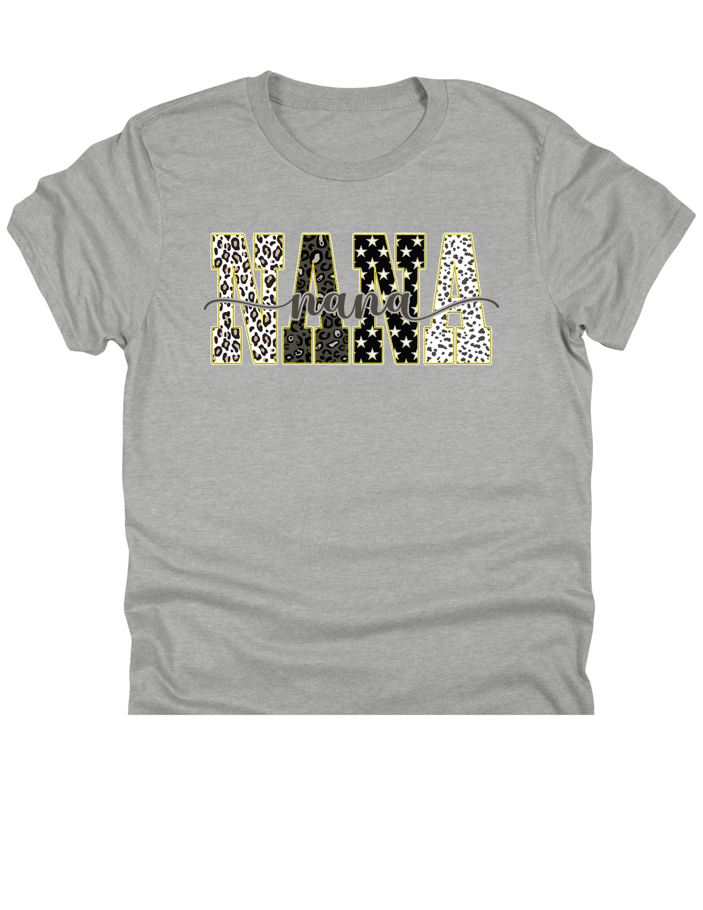 11" DTF Ready to Press - Nana Animal Print Typography | 209
