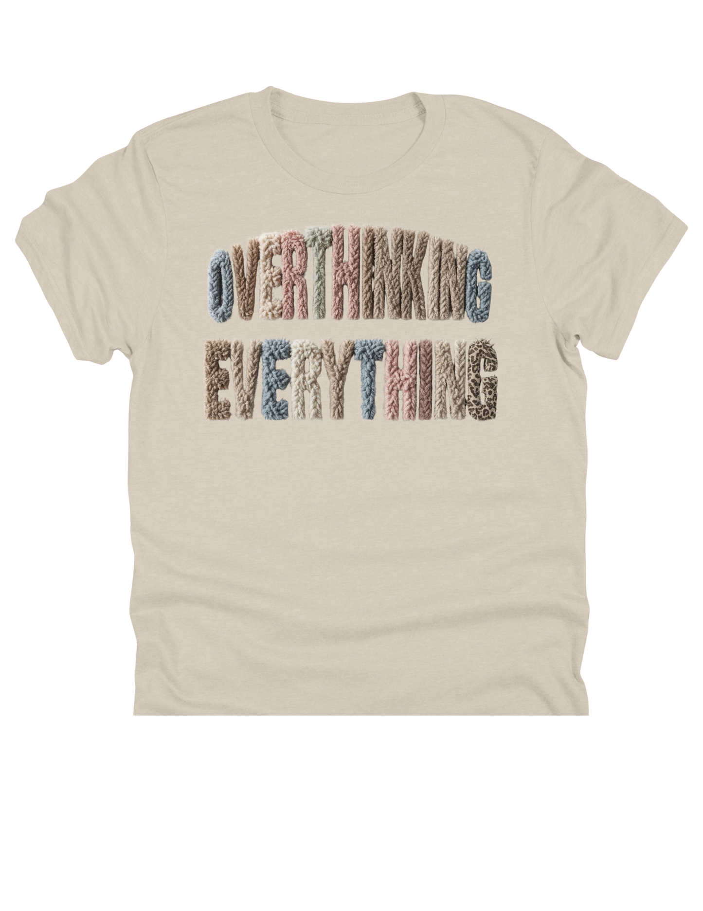 11" DTF Ready to Press - Overthinking Everything Faux Yarn | 0235