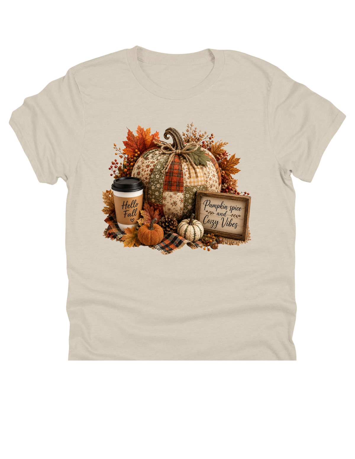 11" DTF Ready to Press - Pumpkin Spice & Cozy Vibes 351