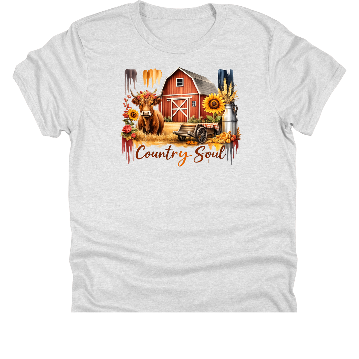 Country Soul Highland Cow Farm | 11" Ready to Press DTF Transfer|178