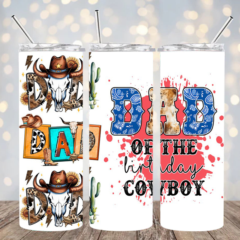 UVDTF 20 oz Dad Birthday Cowboy 2322
