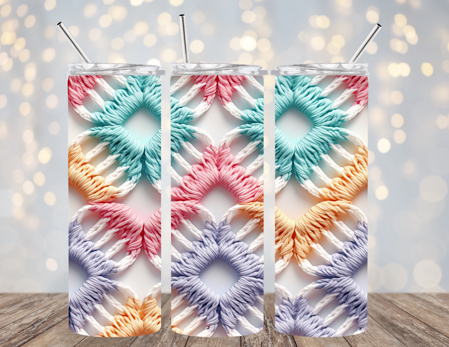 20 Oz Tumbler Yarn Squares