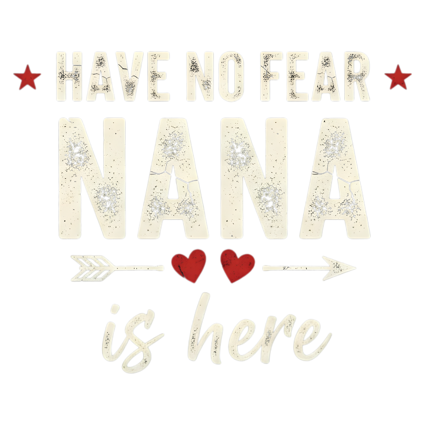 11" DTF Print Ready to Press Have No Fear Nana Is Here