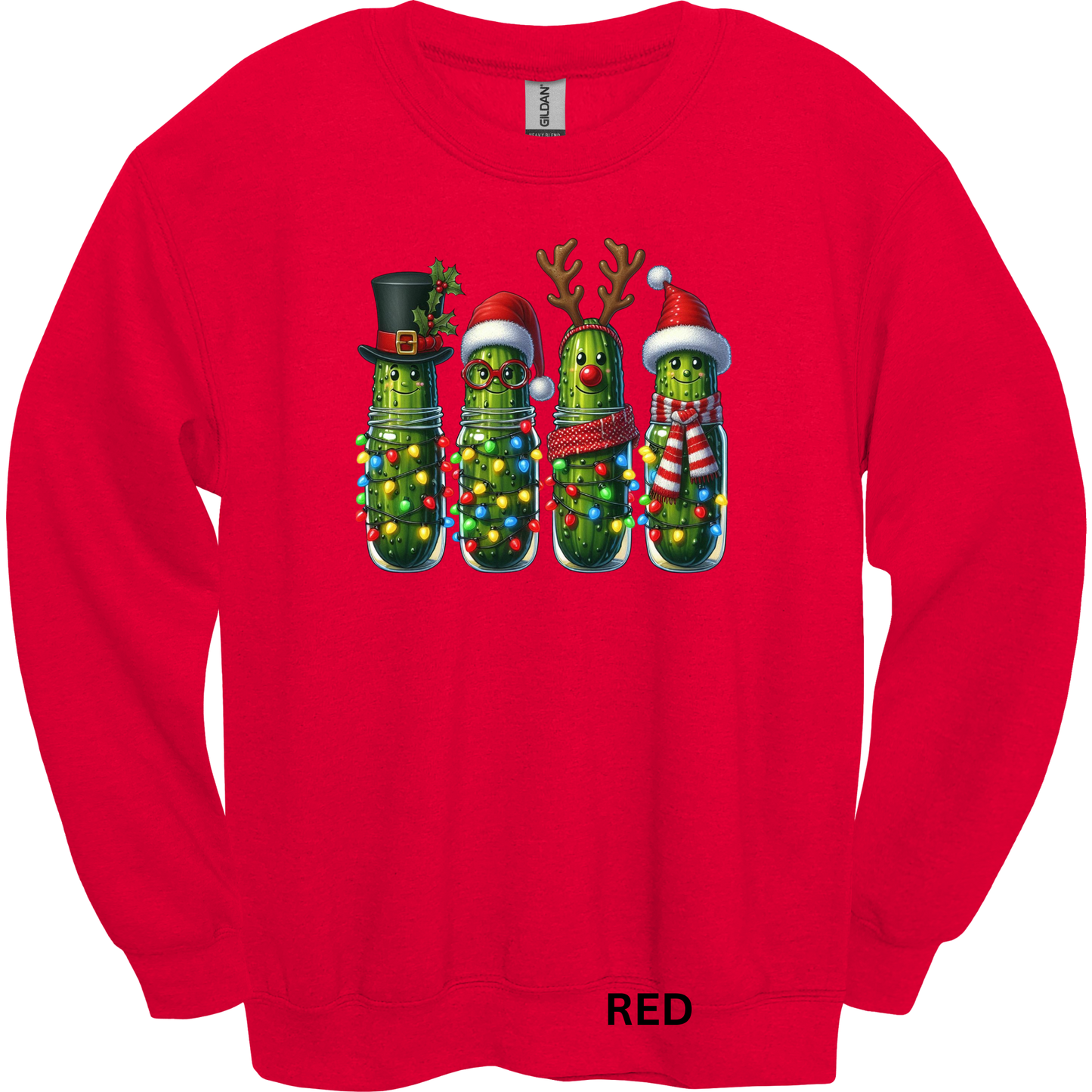 Crewneck Sweatshirt Christmas Pickles 1028