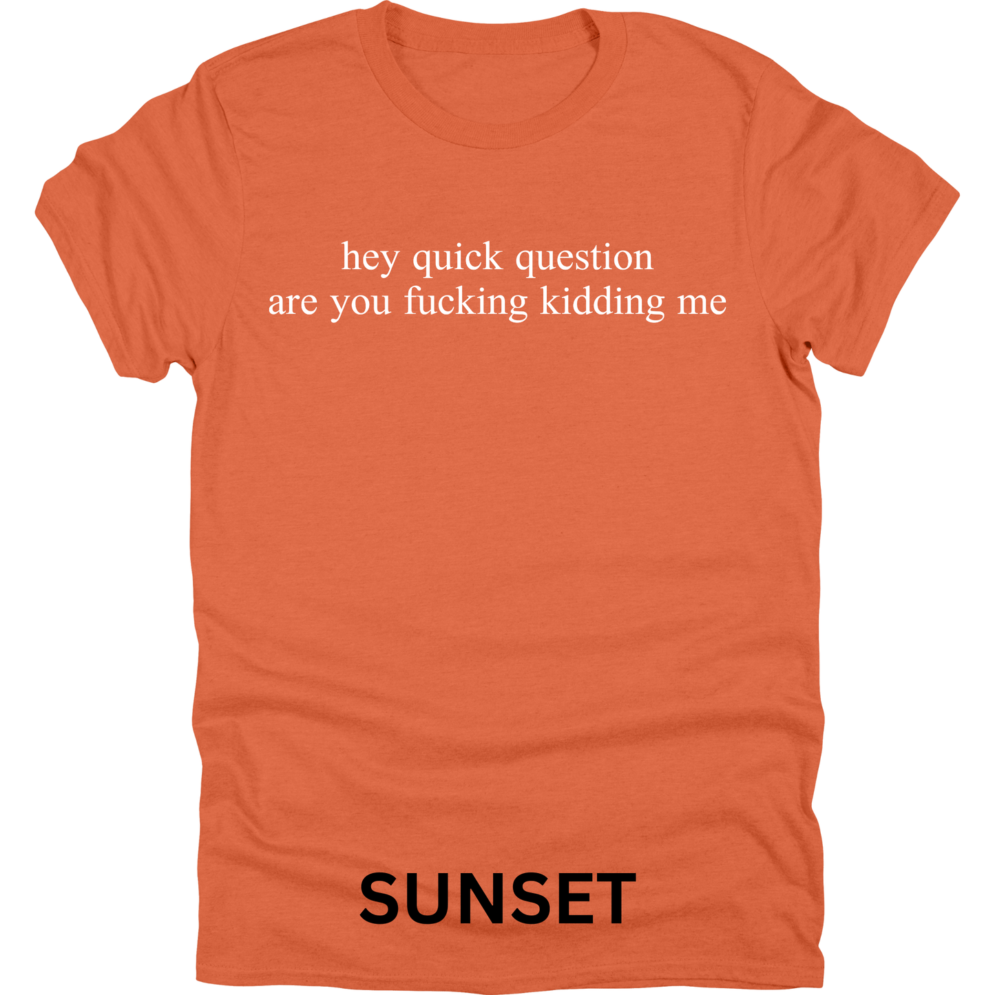Short Sleeve TShirt Hey Quick Question 442