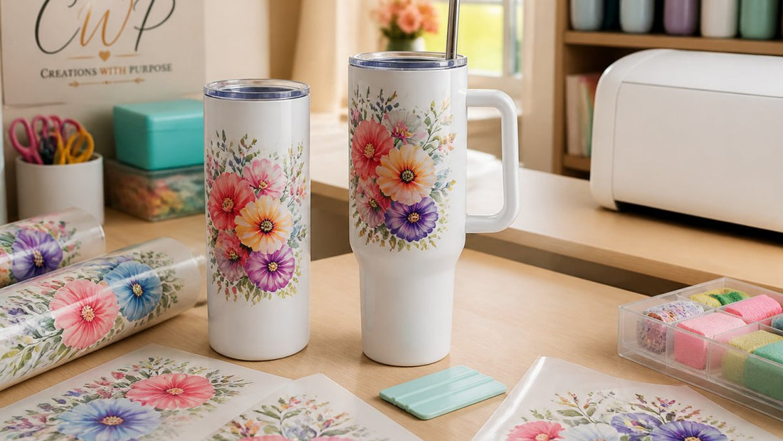 20 oz vs 40 oz Tumbler UV DTF Wraps: Size, Fit & Application