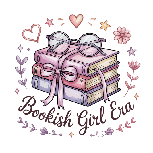 11" DTF Print Ready to Press Bookish Girl Era