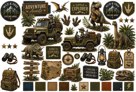 Little Explorer Collection | UVDTF 9.5 x14 Element Sheets 805
