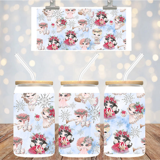 16 oz Uv Dtf Cup Wrap Angels 1297