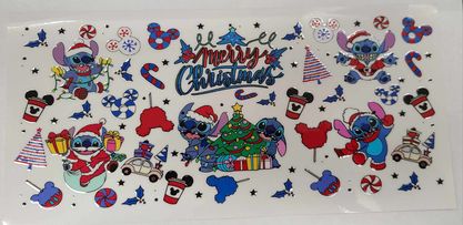Uv Dtf Cup Wrap Merry Christmas Fun 6038