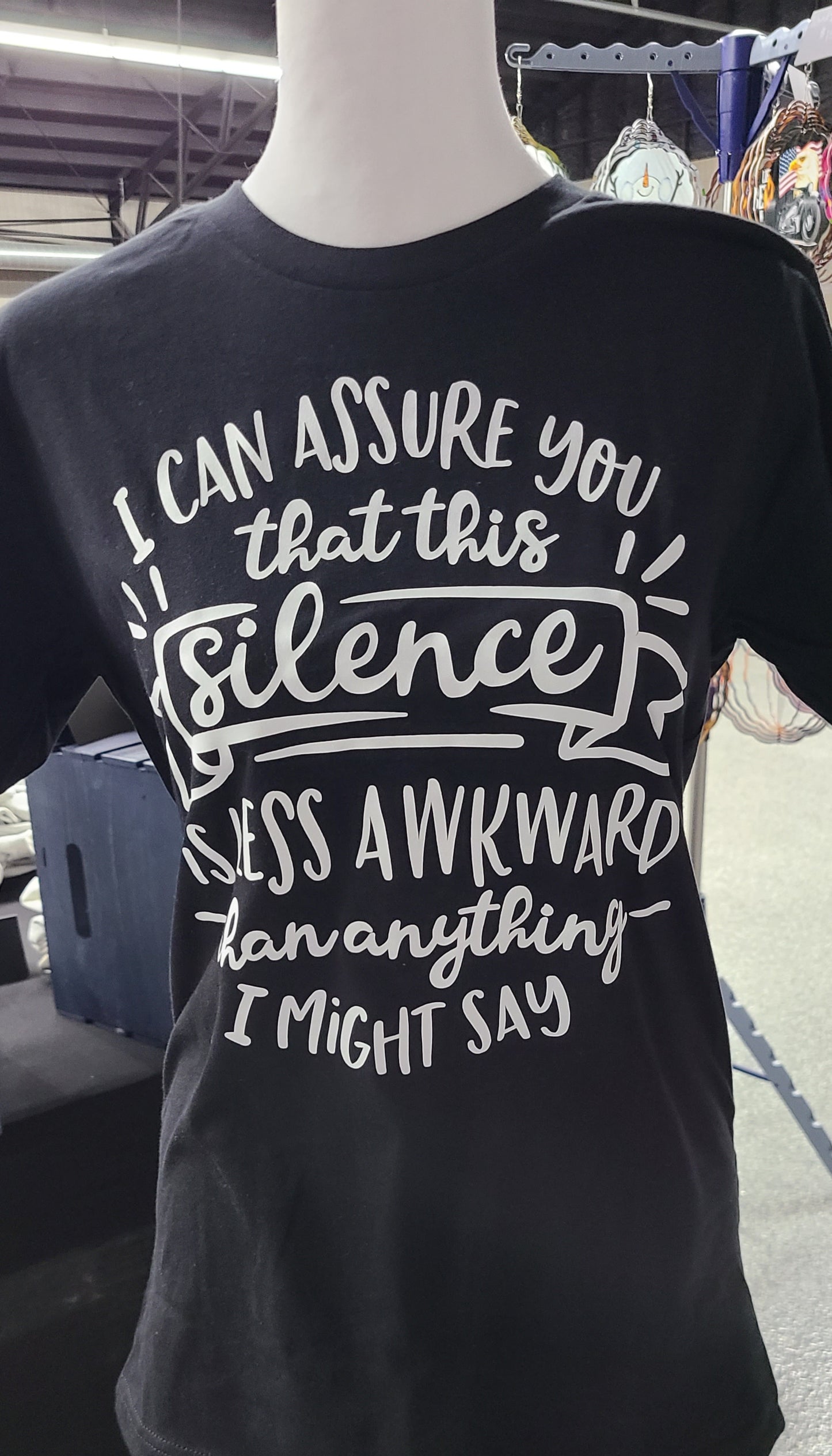 Short Sleeve T-Shirt Silence is Less Awkward