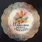10" Wind Spinner Welcome Mother Cluckers