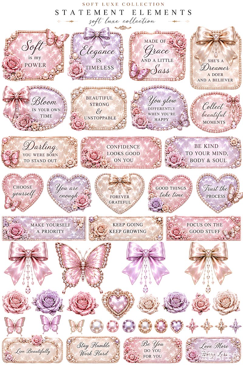 Luxe Butterfly Collection | UVDTF 9.5 x14 Element Sheets