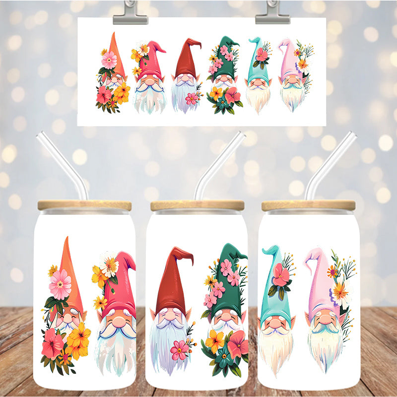 16 oz Uv Dtf Cup Wrap Gnomes 1025