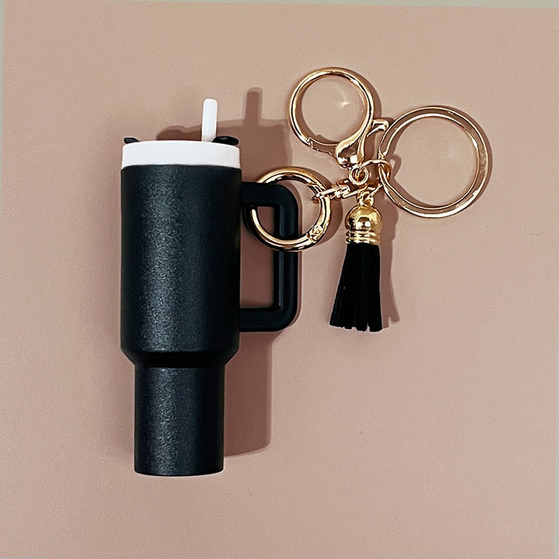 Mini Tumbler Keychains With Tassel