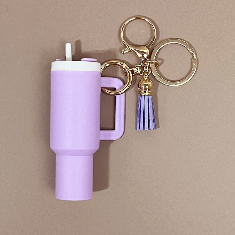 Mini Tumbler Keychains With Tassel