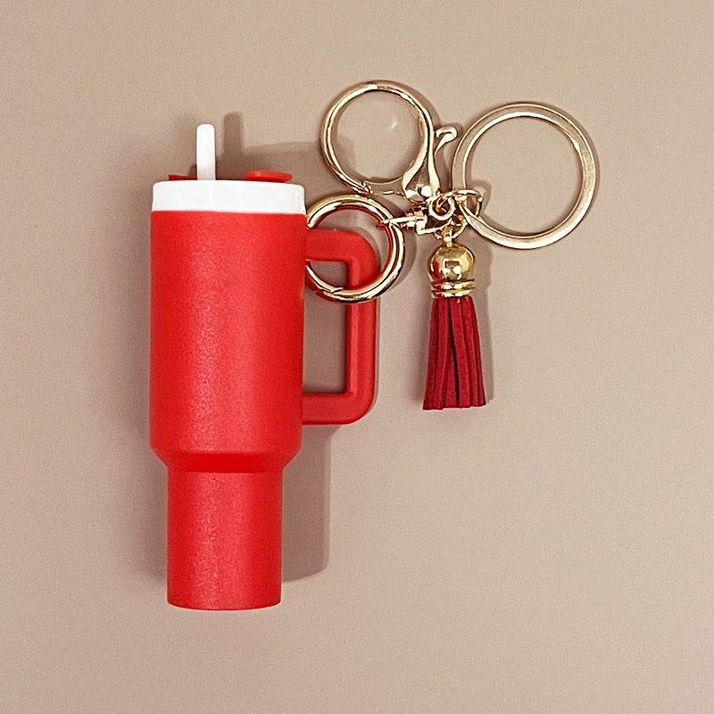 Mini Tumbler Keychains With Tassel