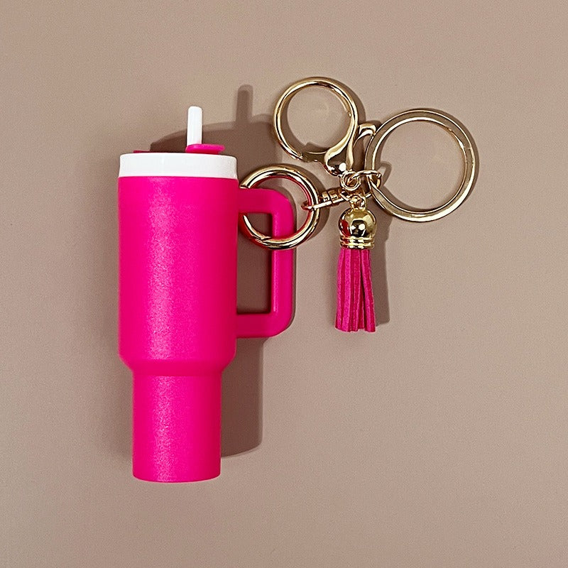 Mini Tumbler Keychains With Tassel
